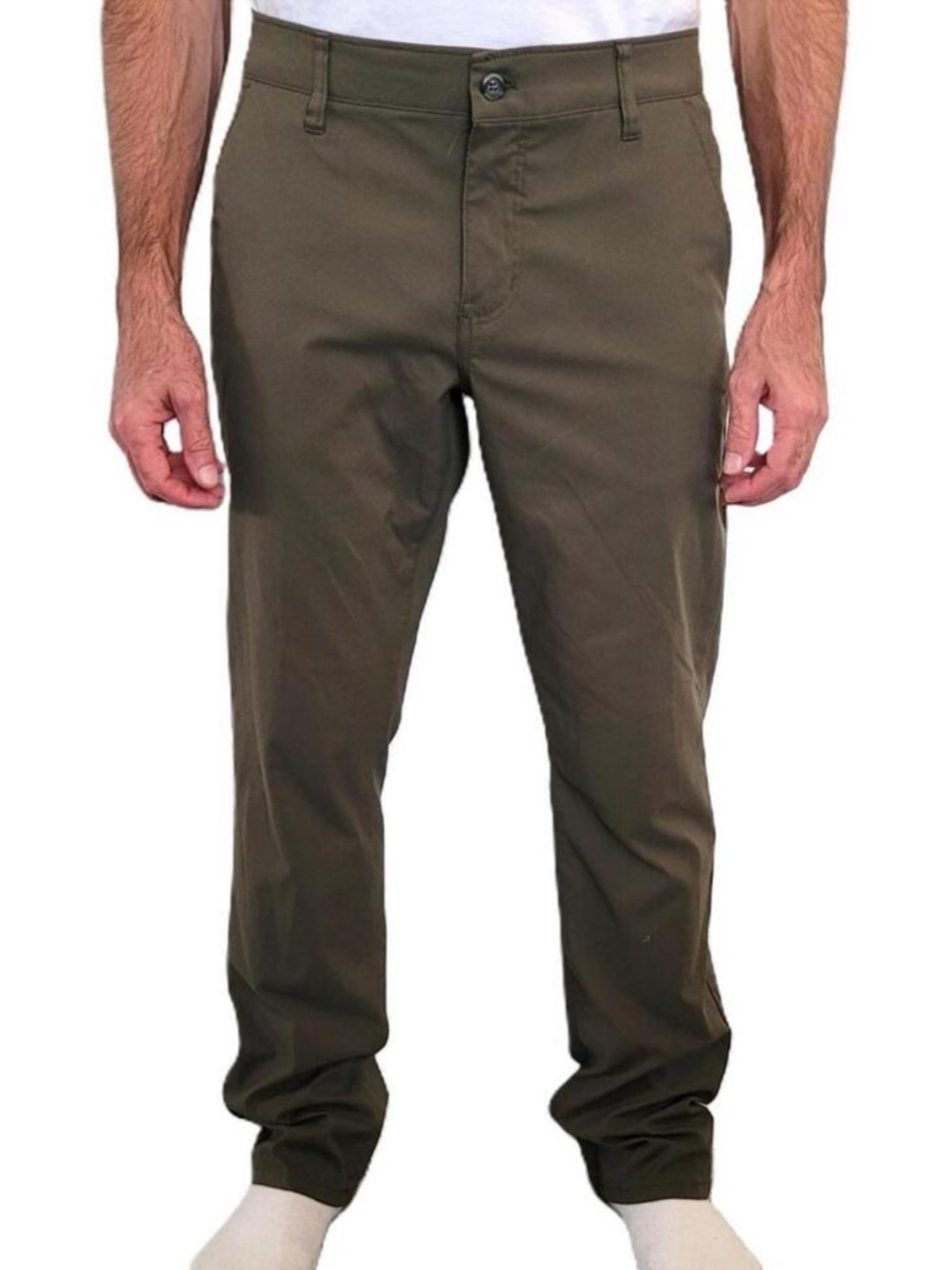 Weatherproof Vintage Olive Green Chino Pants Men Size 40x29 Stretch